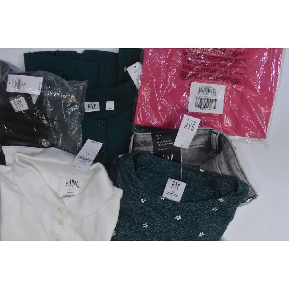 Gap Kids Bulk Lot Of 10 Girls Size Large 10 Mixed Season Tops Bottoms Dresses